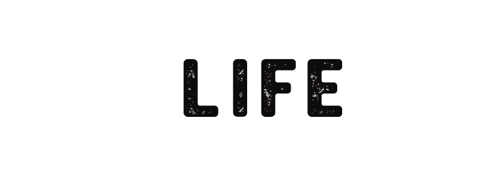 Animation of different lines criss crossing across the word life to show that life's a journey